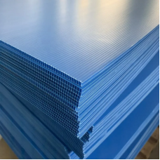 Полипропилен листовой сотовый синий PP 10х2000 мм
