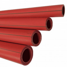 Полипропиленовая труба круглая красная противопожарная SDR 13,6 PP-R 125х9,2 мм ГОСТ/ТУ